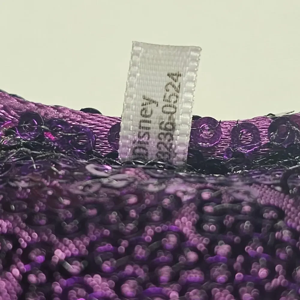 Disney Halloween Minnie Mouse Ears Purple Headband Sequins and Rhinestones - Picture 7 of 8